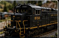 Model diesel locomotive